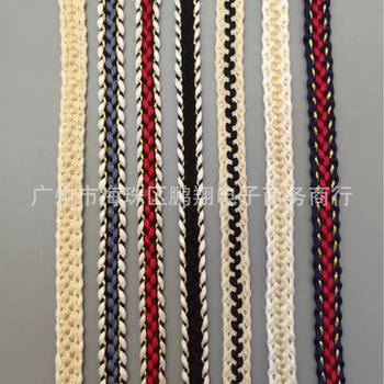 In stock direct sales 13MM Chanel style three-color braid lace ribbon clothing bag hat accessories clothing