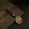 Zodiac dog sign + auspicious cloud rope