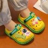 Children's Slippers Summer Girls' Cute Cartoon Indoor Soft-soled Non-slip Boys' Baby's Household Baotou Sandals Hole Shoes