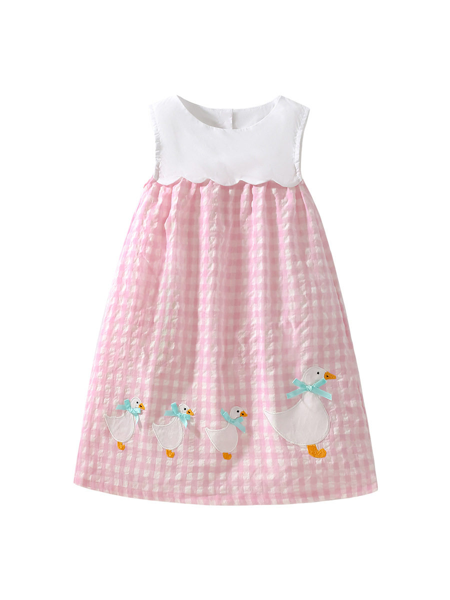 Girls' New Summer Princess Dress, Cute Cotton Kids' Wear