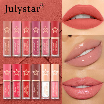 European and American Makeup Natural Three-Dimensional Matte Star Lip Glaze Moisturizing Long-Lasting Non-Fading Non-Stick Cup Pearlescent Lipstick Wholesale