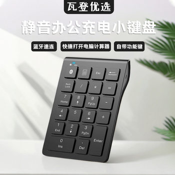 22-key Bluetooth numeric keypad wireless ultra-thin silent rechargeable financial accounting computer office battery keyboard