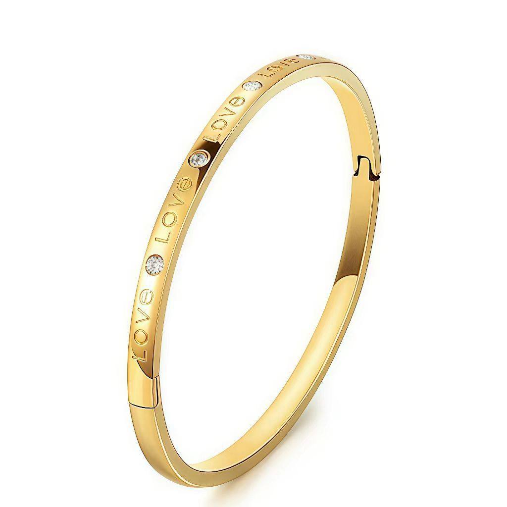 钛钢手镯女生高级感小众满天星不掉色镶钻精致排钻ins风满钻手环