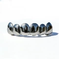 Gun black flat teeth (upper teeth)