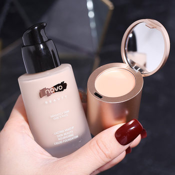 Make-up NOVO Cream Skin-nourishing Concealer Foundation Liquid Concealer Combination Moisturizing Oil-controlling Waterproof Makeup-free Foundation