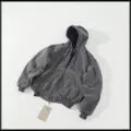 Washed cement grey cotton coat [premium quality]