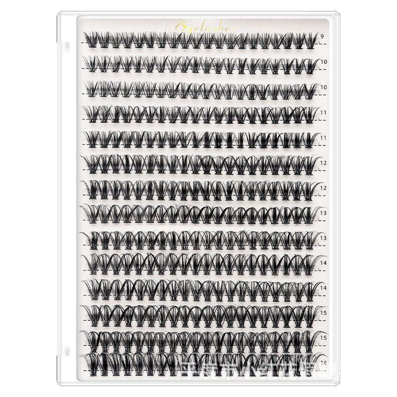 Cross-border 30P-100P thick false eyelashes hot melt segmented self-grafting eyelashes Amazon wholesale