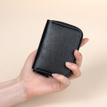 Ready-Made Pebbled Card Holder, Large Capacity, Multiple Card Slots, Id Card Holder, Coin Purse, Wallet, Accordion Card Holder