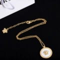 Gold White Necklace