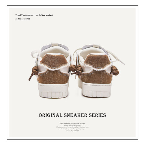 MQMS2025冬季破坏美学美式街头面包鞋潮流低帮板鞋厚底男女增高鞋 - 图2