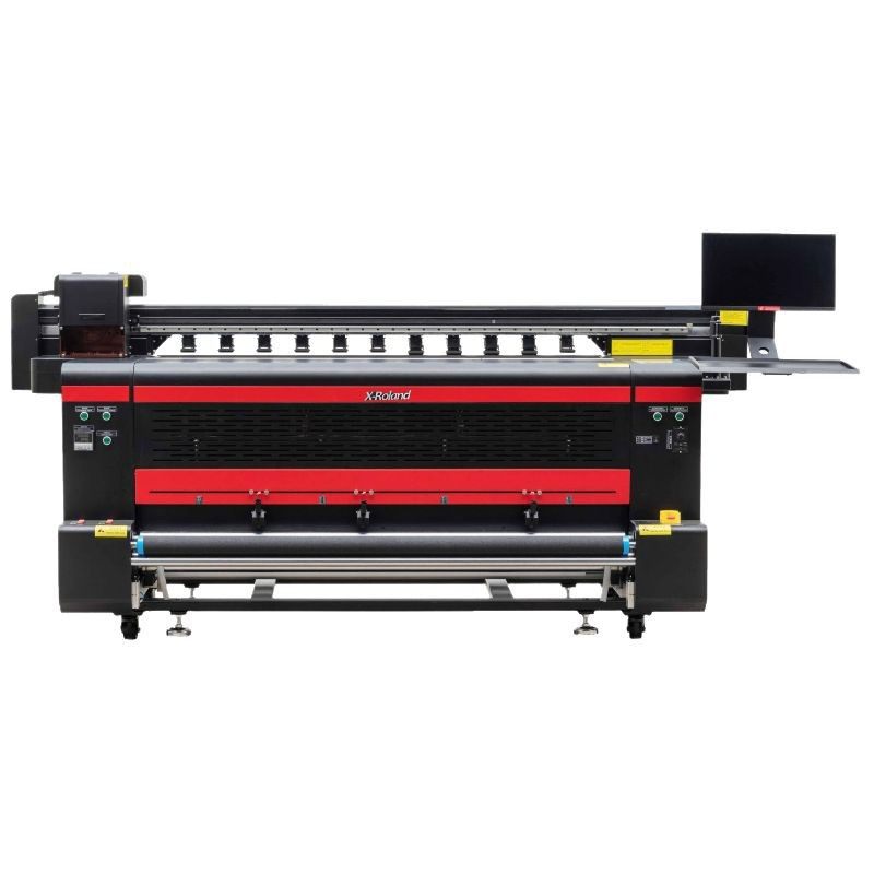 Xinluolan Four-Head Flag Printing Machine with Precise Color Printing, Roll-Up, Wide Color Range, Stable Fabric Flag Machine, Fully Automatic Digital Equipment