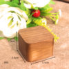 55MM square marriage ring proposal ring box black walnut box wedding diamond ring jewelry gift packaging storage women