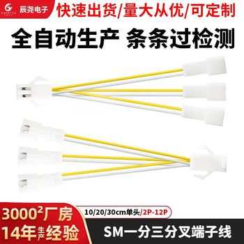 Sm2.54 Terminal Wire Air Docking Male and Female Connection Wire Air Docking Plug Electronic Wiring Harness Processing and Customization