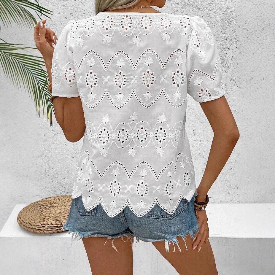 Lace Floral Womens Dress Elegant Design Lightweight Fabric Perfect for Spring Summer Wholesale Available