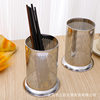 201 stainless steel chopsticks tube draining dense round hole apple hole chopsticks cage chopsticks spoon storage chopsticks tube wholesale