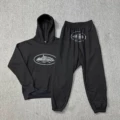 555 black print black sweatpants 810