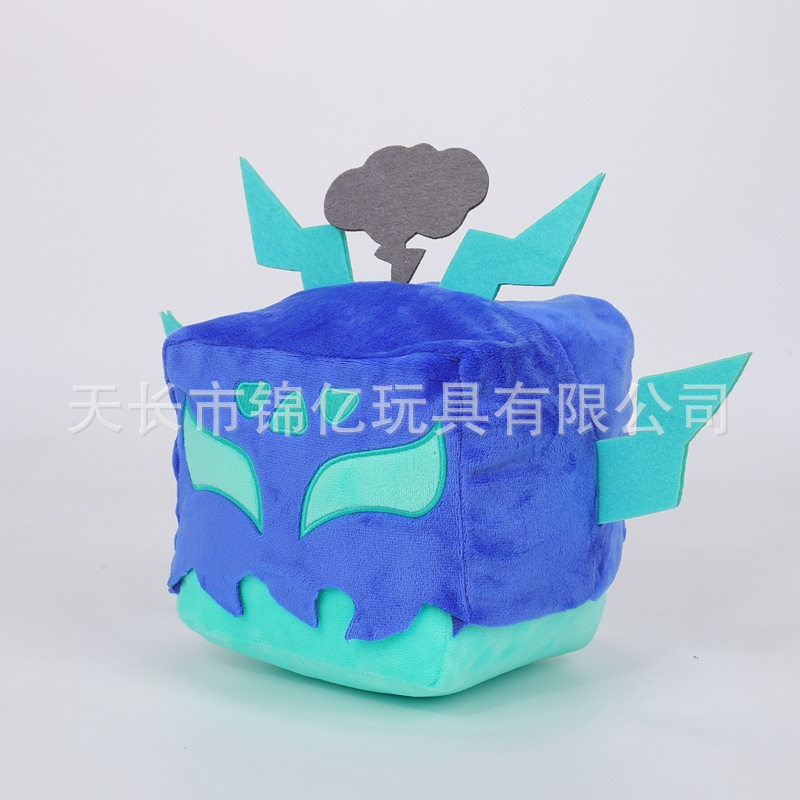 跨境新款恶魔果实玩具bloxfruits游戏周边毛绒公仔盒子动物玩偶