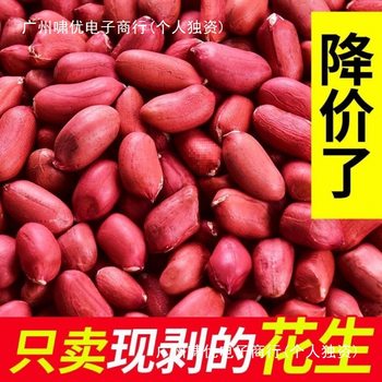 New Arrival of Peanuts with Red Skin, Unshelled Raw Four-Grain Raw Rice, Red-Skinned Red Peanuts, Farm Specialty Haihua Series