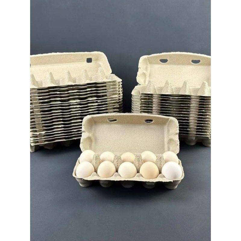 2026 Paper Pulp Egg Tray Disposable Egg Carton Packaging Box Paper Tray Transportation Egg Tray Shockproof Egg Tray 6 Year of the Horse