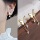 Серебряная игла S925, ароматный жемчуг, асимметричная мода, серьги в естественном стиле, женская индивидуальность, темперамент, дикие простые серьги для любви mini 45
