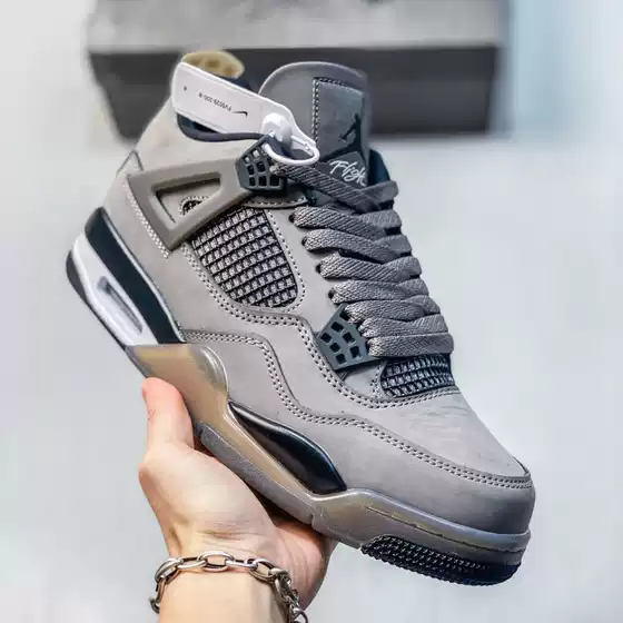 Pure Original Putian Shoes Aj4 Basketball Shoes Thick-Soled Non-Slip Wear-Resistant Air-Cushioned Shoes Breathable Unisex Casual Sports Shoes