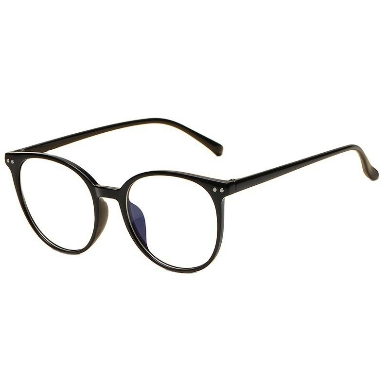 Literary round frame anti-blue light glasses women's foreign trade cross-border quick sale flat frame trend retro myopia frame wholesale