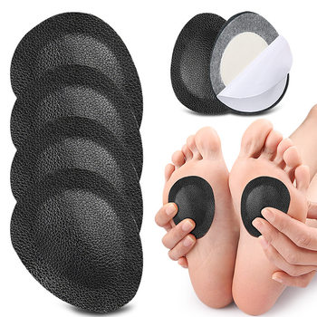 PU leather foot pad forefoot metatarsal soft shock absorption half code pad adhesive self-adhesive anti-abrasion foot insole