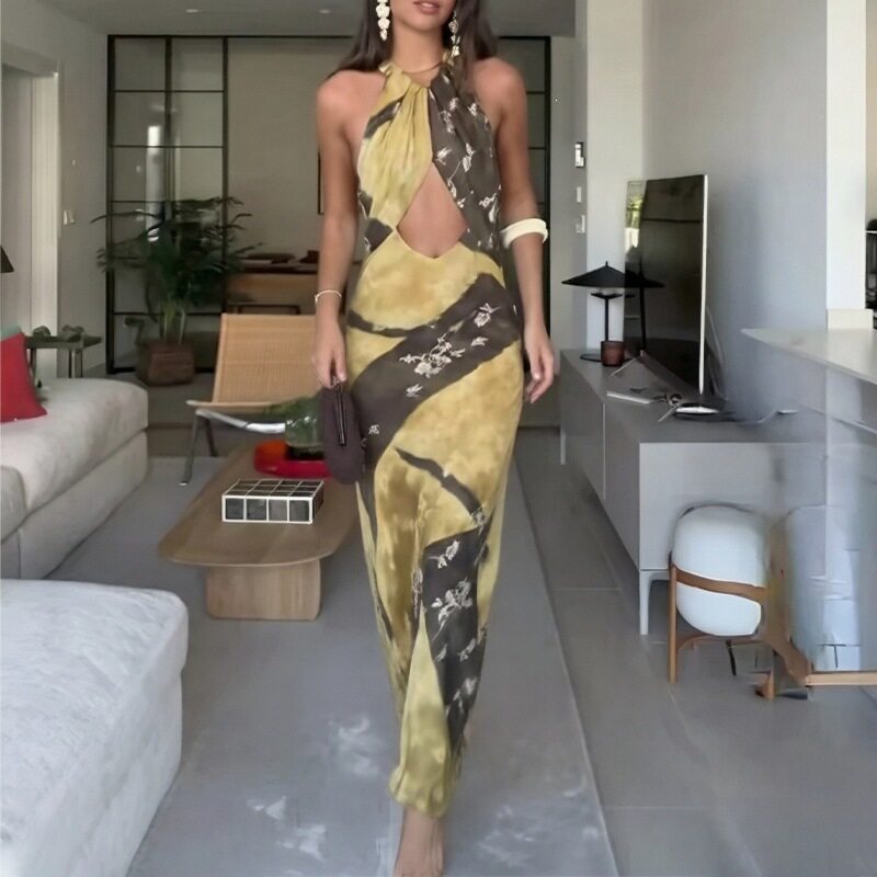 Summer Womens Dress Sexy Elegant Halter Neck Off Shoulder Slim Fit Perfect for Parties and Events Wholesale