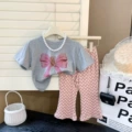 Gray Top + Pants Set