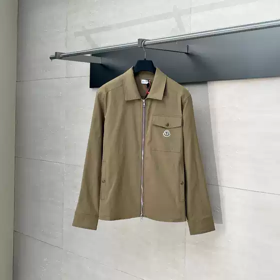 Nanyou High-Quality 2025 New Luxury Original Label Mengjia Loo Pocket Woven Zipper Shirt Jacket Coat