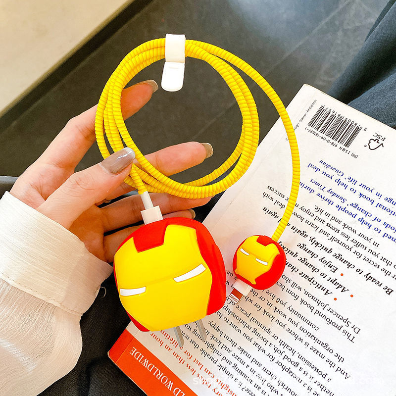 数据线保护套适用苹果充电器保护套芭芘充电头保护套充电线保护套