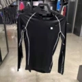 New black large label long sleeves