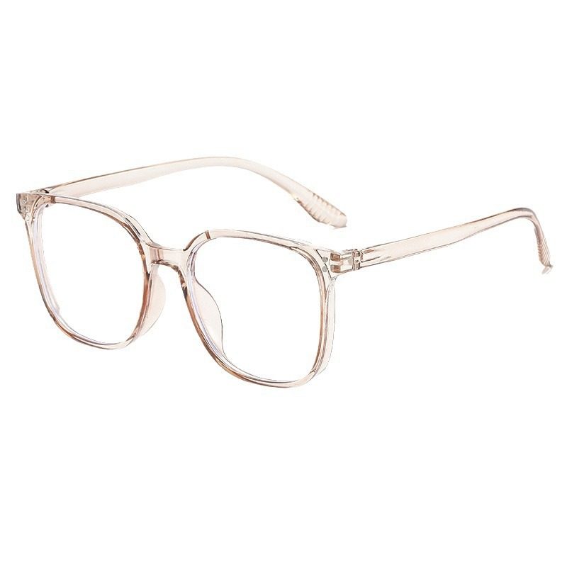 Korean-style Retro Boxed Men's and Women's Glasses Frame Trendy Mi Ding Lightweight and Comfortable Glasses Frame Instagram Cross-border Flat Glasses