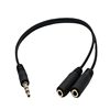 One-two audio cable headset adapter phone computer speaker 3.5 Revolution dual 3.5 female audio cable