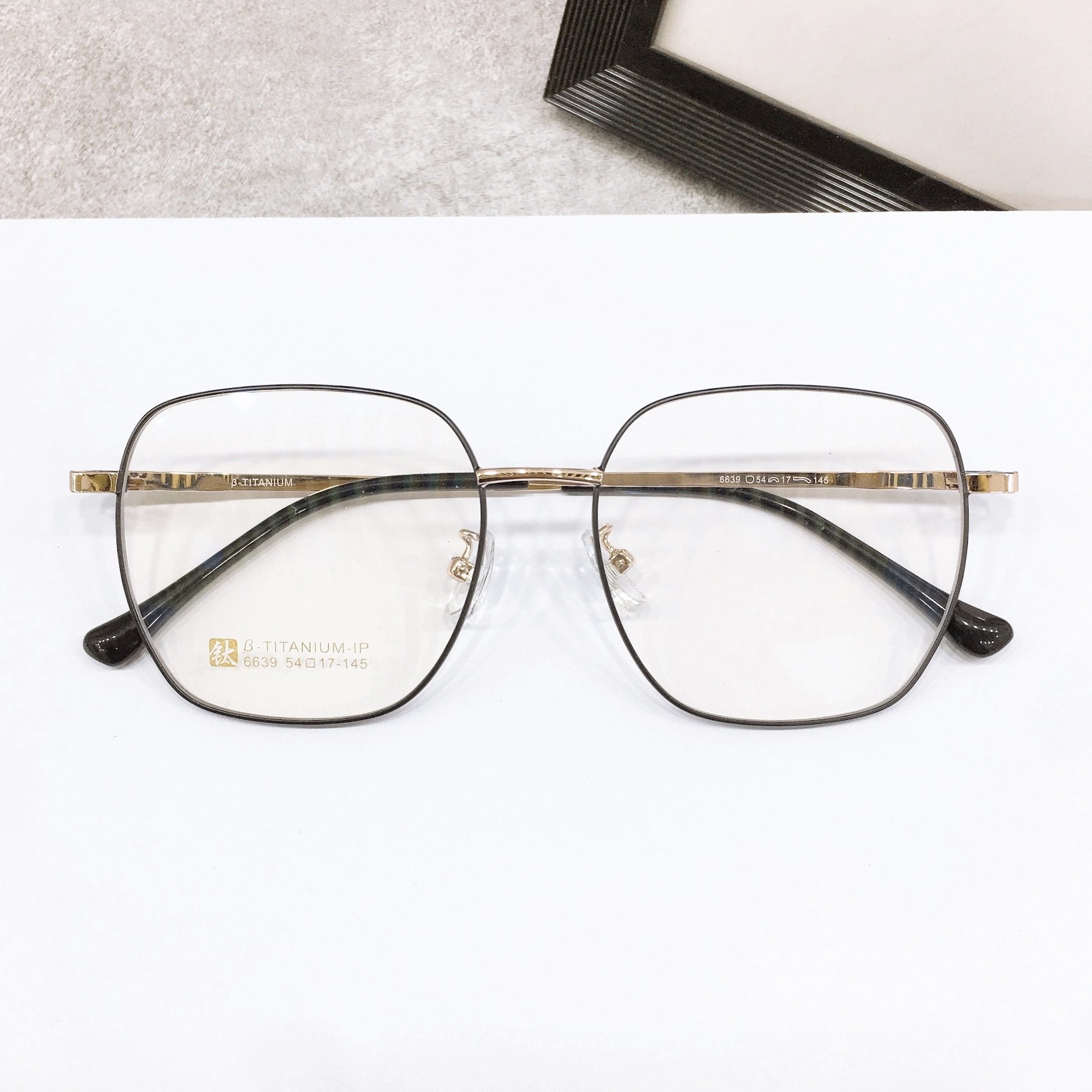 Short-sighted glasses frame men's Korean fashion can be equipped with power female ins style without makeup artifact eye multilateral frame