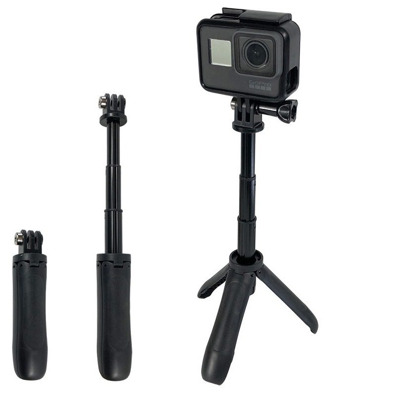 Suitable for GoPro mini extension rod + tripod hero6/5 accessories small ant sports camera pocket selfie stick