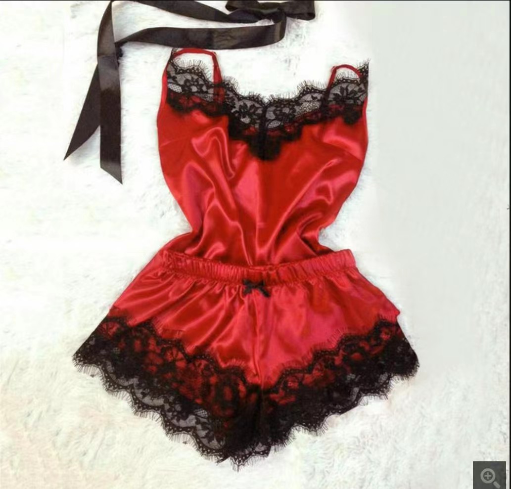 亚马逊爆款睡衣仿真丝睡袍大码居家内衣睡裙ebay货源欧美1165情趣