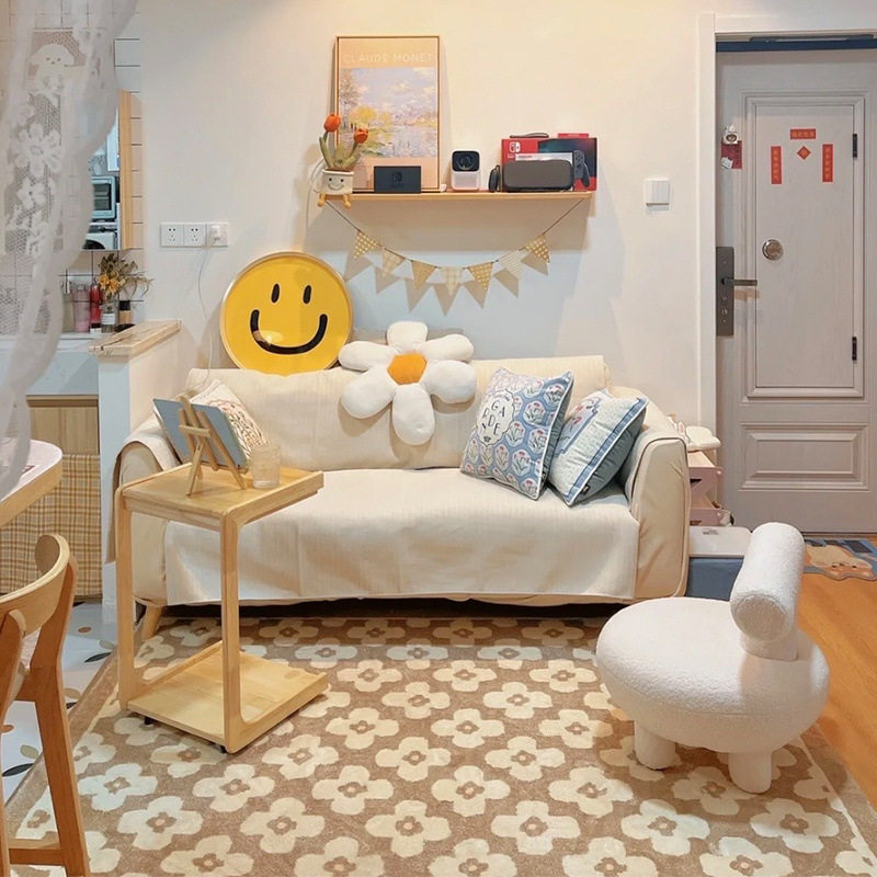 沙发小户型北欧简约现代卧室出租房简易网红双人三人客厅布艺沙发