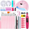 Cross-border Amazon Hot Selling Nail Art Tools suit Nail Light Grinder Nail File Color Painting Pen Nail Art suit