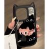 Cartoon Cat Phone Case Suitable for Apple 16, iPhone 15 Pro, 14/13, 3D Cat Ears, 12Th Generation, Cute and Fun