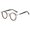 Anti-Black Storm Same Style Glasses Retro Round Frame Anti-Blue Light Glasses Plate Glasses Frame Myopia Optical Glasses Flat Glasses
