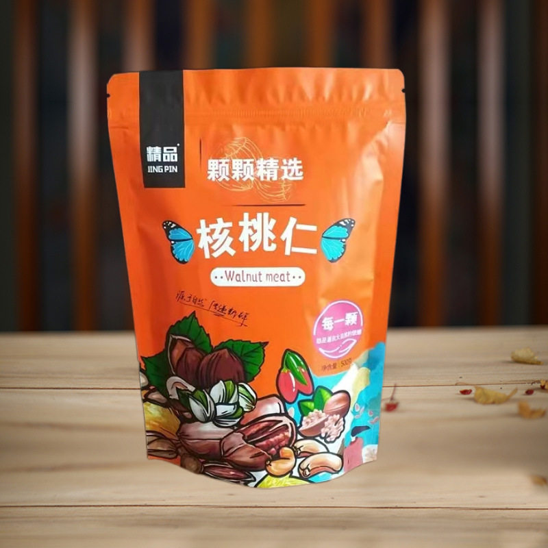 Dried fruit packaging bag Xinjiang specialty pistachio cashew nut self-sealing bag 500g almond mulberry plastic food bag