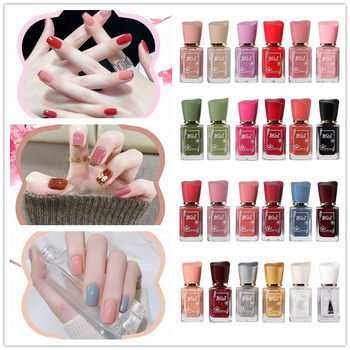 2025 Spring and Summer Whitening Nail Polish Non-Peelable No Bake Long-Lasting Wine Red Sweet Powder 36 Colors Oily Nail Polish Factory Wholesale