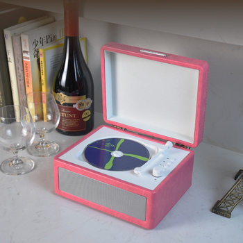 Cross-border CD Player Retro Bluetooth Multi-function U Disk TF Memory Sound Quality Portable CD Player Mini Gift