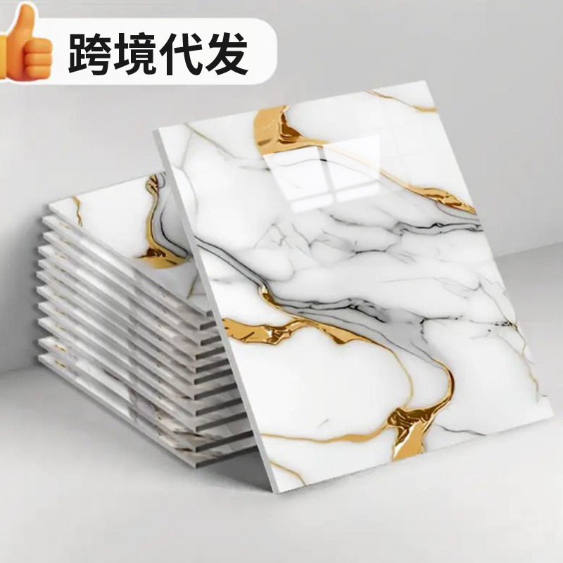 Cross-border การค้าต่างประเทศเลียนแบบหินอ่อน gilt 3D Wall ปร...
