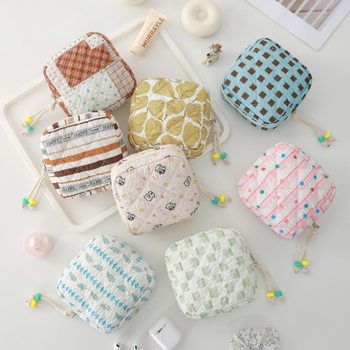 Menstrual Bag Portable Storage Bag Cute Soft Coin Purse Lipstick Cosmetic Bag Mini