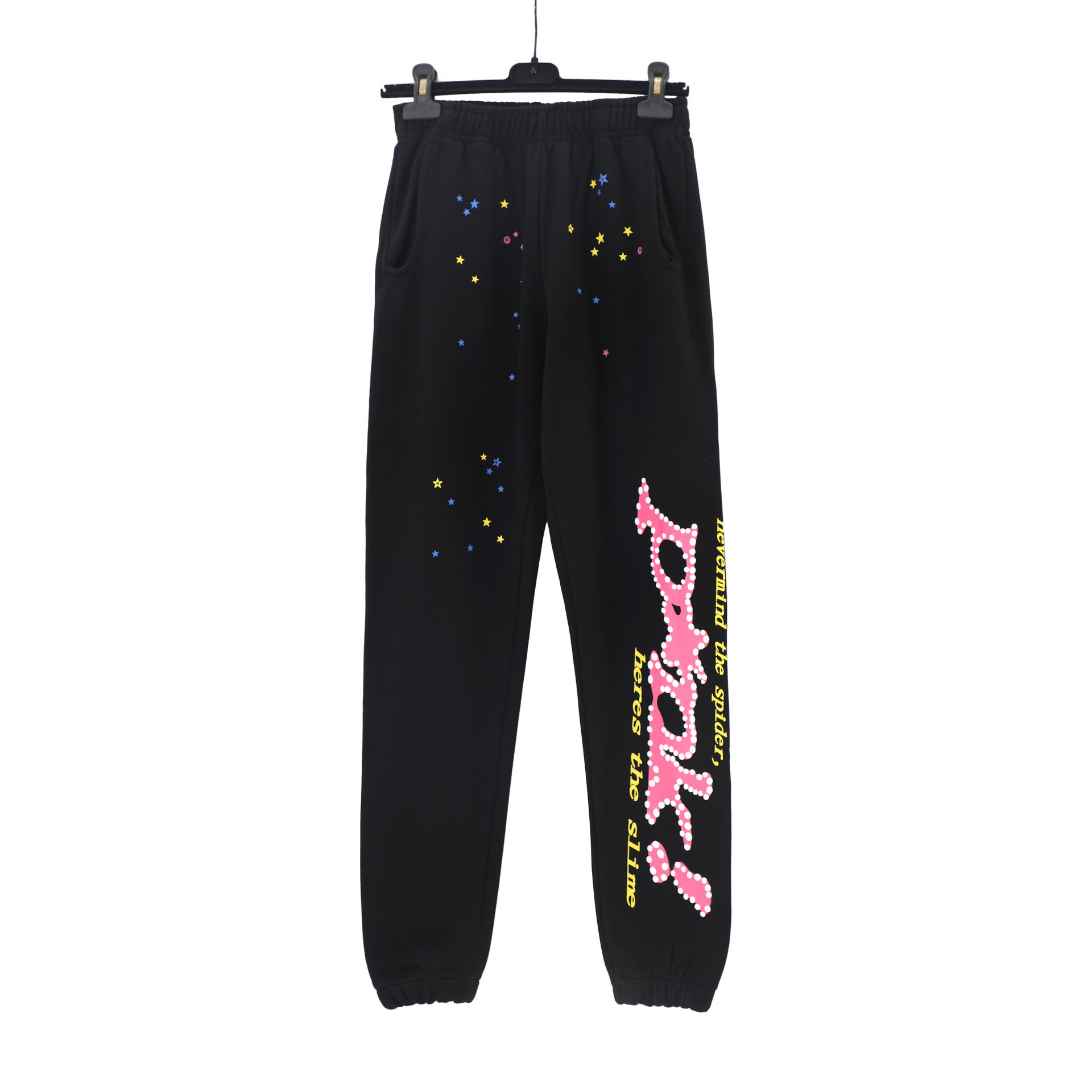 American fashion brand Sp5der 555 555 star print hoodie sweatshirt pants suit for men and women