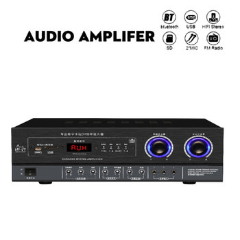 Cross-Border Ktv Power Amplifier High-Power Heavy Bass Bluetooth Power Amplifier Home Family Karaoke Professional Karaoke Stage