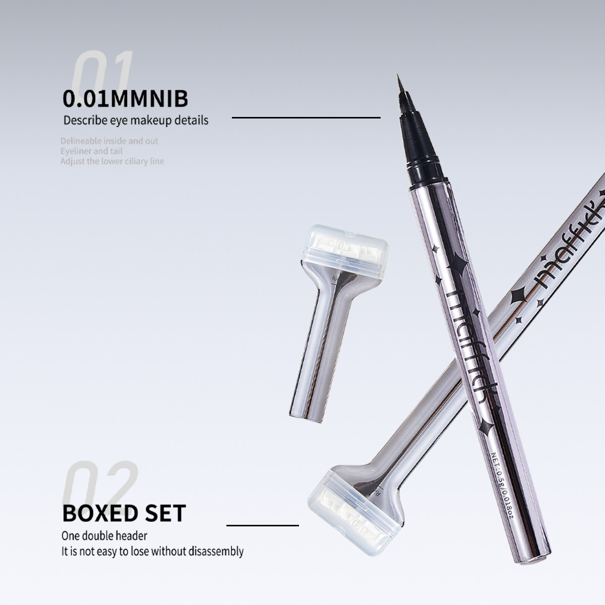 Cross-border lazy person eyelash seal eyeliner waterproof sweat-proof combination does not fade two-in-one beginners convenient