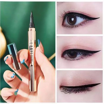 Internet Celebrity Live Broadcast Eyeliner Long-Lasting Non-Smudge Waterproof Fine Tip Ultra-Fine Liquid Eyeliner Pen for Novices and Beginners